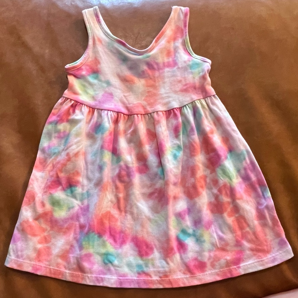 🆕 Jumping Beans Sleeveless Rainbow Tie-Dye Dress